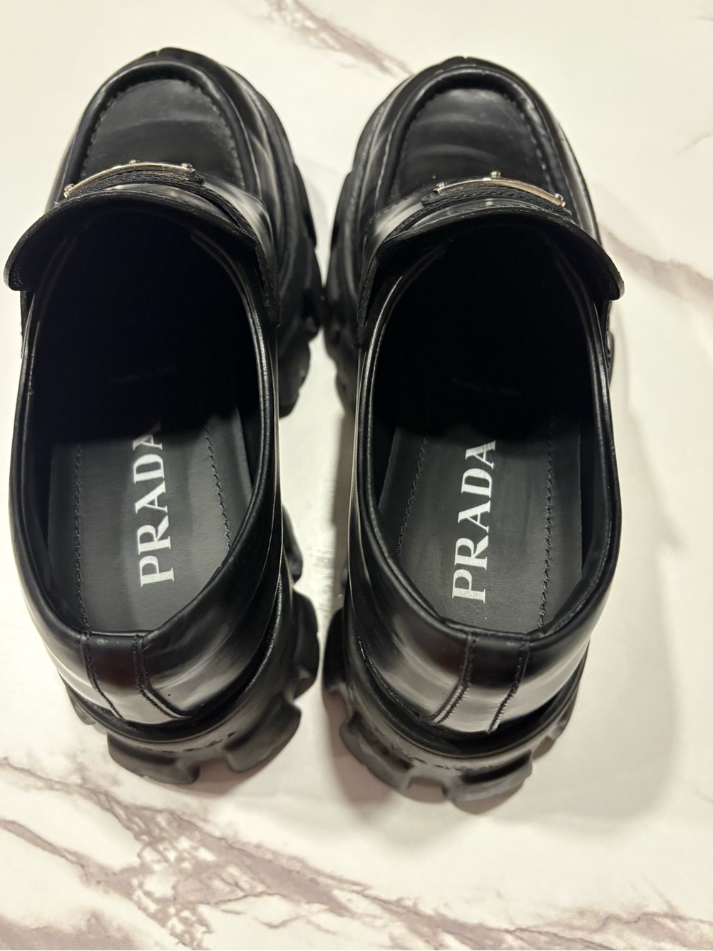 Prada Monolith Platform Loafers - Authentic - Picture 4 of 5